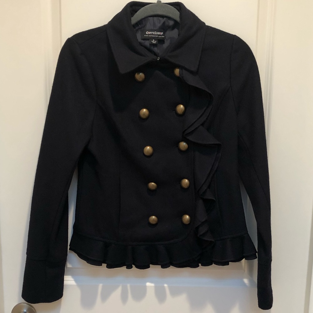 Military Inspired Short Wool Blend
